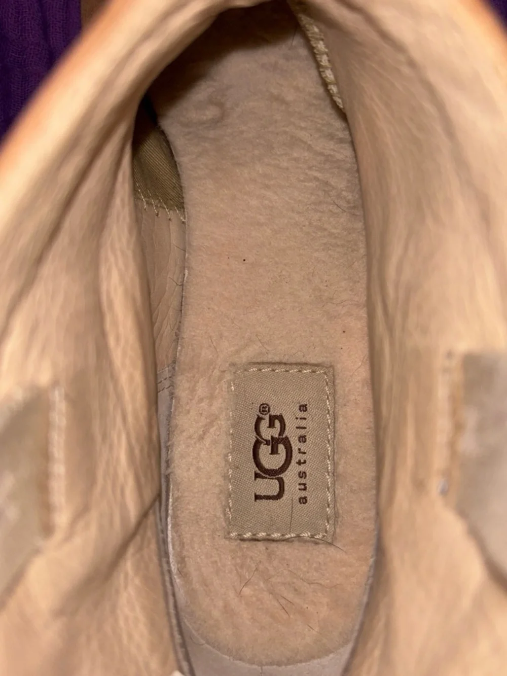 UGG Women's Tan Suede Ankle Booties